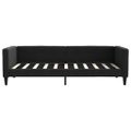 vidaXL Denná posteľ s matracom čierna 90x190 cm látka