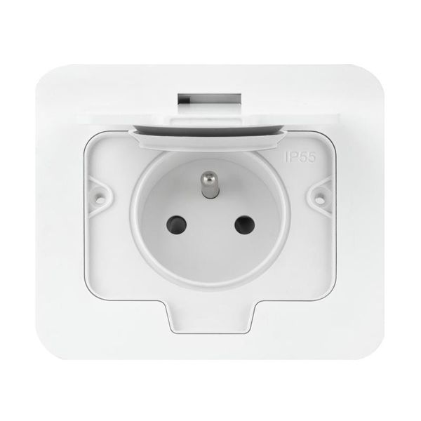 ORNO OR-GM-9031/W Zásuvka zapustná hermetická s víčkom