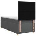 vidaXL Posteľ boxspring s matracom Tmavosivá 80 x 200 cm Látka