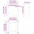 vidaXL Ovládacia skriňa Sivá 57 x 23 x 60 cm ABS plast