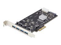 USB adaptér - PCIe 2.0 x4 - USB 3.2 Gen 1 x 4 - čierna - pre P/N: FCREADMICRO3V2, USB315AC1M, USB3S2SAT3CB