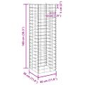 vidaXL Gabiónové vyvýšené záhony 4 ks 30x30x50/100/150/200 cm, železo