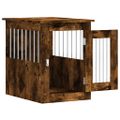vidaXL Nábytková prepravka pre psa dymový dub 45x62x59 cm kompoz.drevo