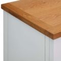 vidaXL Komoda 90x33,5x83 cm, dubový masív