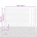 vidaXL Hexagonálny plot s stĺpom 25 x 1,2 m PVC potiahnutá oceľ Sivá