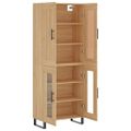 vidaXL Vysoká skrinka dub sonoma 69,5x34x180 cm spracované drevo