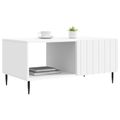 vidaXL Konferenčný stolík Biela 90 x 50 x 40 cm Kompozitné drevo