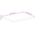 vidaXL Stolová doska živá hrana 90x60x2,5 cm masívne mango