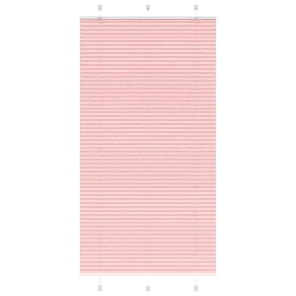 vidaXL Plisovaná roleta ružová 110x200 cm šírka látky 109,4 cm polyester