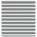 vidaXL Zebra roleta tmavošedá 150x100 cm šírka látky 145,9cm polyester