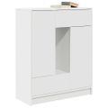vidaXL Komoda so zásuvkami a dvierkami, biela 73x31x90 cm