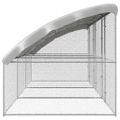 vidaXL Klietka pre sliepky 3 ks Strieborná 600 x 200 x 200 cm