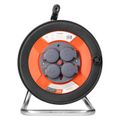 Prázdny navíjací bubon ORNO CR-5, IP44 4x2P+E 16A 230V, H05VV-F 3x1.5mm2, 50m Prázdný navíjecí buben ORNO CR-5, IP44 4x2P+E 16A 230V, H05VV-F 3x1.5mm2, 50m