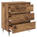 vidaXL Servírovacia skriňa Staré drevo 60 x 35 x 70 cm