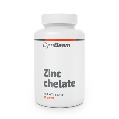 Zinok chelát (bisglycinát) - GymBeam, 90 kaps.