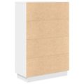vidaXL Stôl Biela 71.5 x 31.5 x 106.5 cm Kompozitné drevo