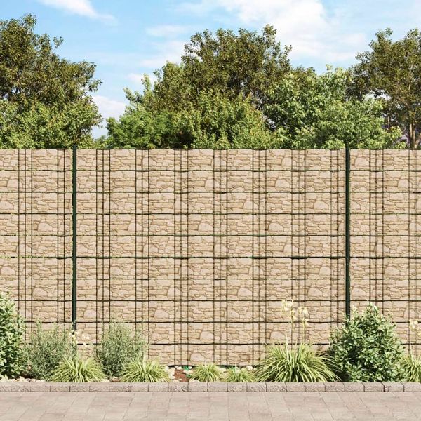 vidaXL Ochranné pásy proti hmyzu, hrubý kameň, sivé, 70x0,19 m, PVC