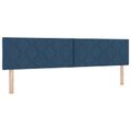 vidaXL Polohovací postel s matrací Modrá 200 x 200 cm Látka