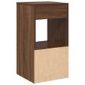vidaXL Nočný stolík so zásuvkou hnedý dub 35x34x66,5 cm