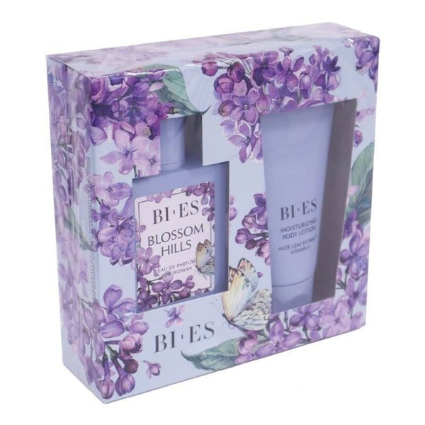 BI-ES BLOSSOM HILLS dámska darčeková súprava - parfumovaná voda 100ml + telové mlieko 150ml