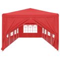 vidaXL Párty stan 1200 x 300 x 255 cm Červená PE a oceľ