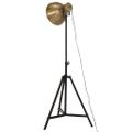 vidaXL Podlahová lampa 25 W starožitná mosadzná 61x61x90/150 cm E27