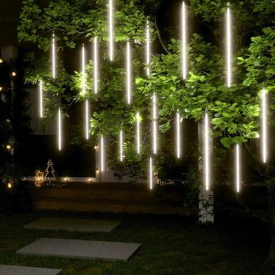 vidaXL Svetlá meteor 20ks 50cm studené biele 720LED vnútorné vonkajšie