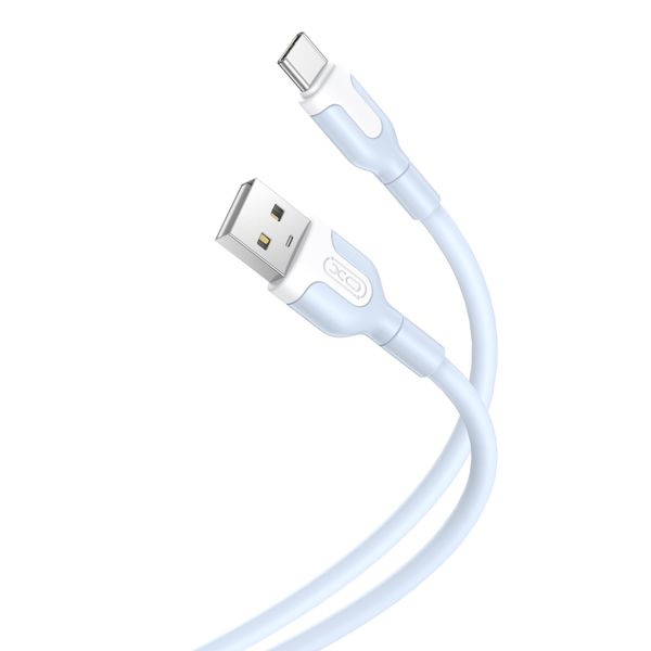 XO kábel NB212 USB - USB-C 1,0 m 2,1 A modrý