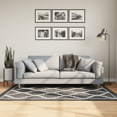 vidaXL Koberec umývateľný čierno-biely120x180 cm