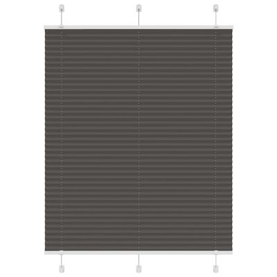 vidaXL plisovaná roleta čierna 105x100 cm Šírka látky 104,4 cm
