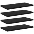 vidaXL Polica na knihy 3 úrovní 4 ks 40 x 20 x 1,5 cm Kompozitné drevo