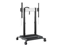 Optoma RISE 5305 - Vozík - motorizovaný zdvih - pre plochý panel - s protikolíznou funkciou - čierna - veľkosť obrazovky: až 86"