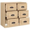 vidaXL Komoda dub sonoma 70x35,5x67,5 cm spracované drevo
