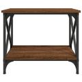 vidaXL Príručný stolík hnedý dub 55x38x45 cm spracované drevo
