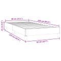vidaXL Rám postele bez matraca Tmavo zelená 80x220 cm Zamat