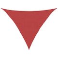 vidaXL Tieniaca plachta 160 g/m² červená 4x4x5,8 m HDPE
