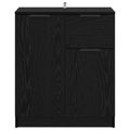 vidaXL Servírovacia skriňa Čierny dub 60 x 30 x 70 cm Kompozitné drevo