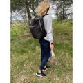 Cestovný batoh do lietadla 17 l čierny + kozmetická taška Trizand 23734, 38x 24x18cm Cestovný batoh do letadla 17 l čierny + kosmetická taška Trizand 23734,  38x 24x18cm