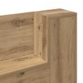 vidaXL Čelo postele s LED osvetlením Dub artisan Kompozitné drevo