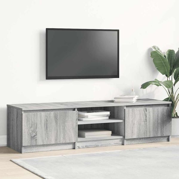 vidaXL TV skrinka sivý dub sonoma 140x40x35,5 cm spracované drevo