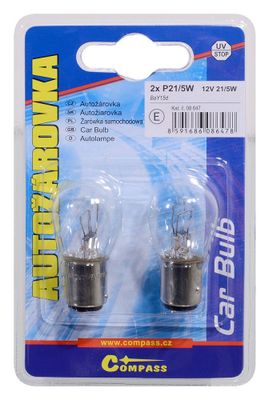Žiarovka 12V P21/5W 21/5W BaY15d blister 2ks