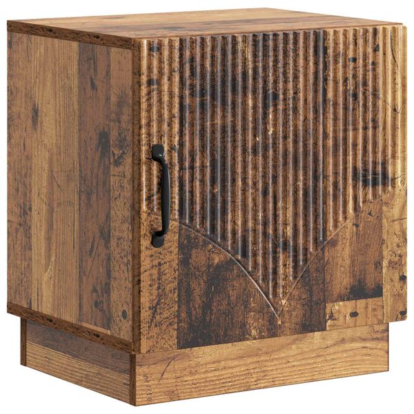 vidaXL Nočný stolík Staré drevo 43 x 34,5 x 47 cm Kompozitné drevo