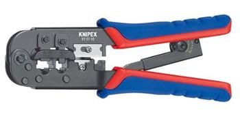 Knipex, 97 51 10, Lisovacie klešty pre konektory RJ10,11,12,45