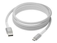USB kábel - USB (M) do USB-C (M) - USB 2.0 - 2.5 m - až 36W prenos energie, pletený, 100 % recyklovaný plast