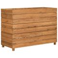 vidaXL Vyvýšený záhon 100x40x72 cm, recyklované tíkové drevo a oceľ