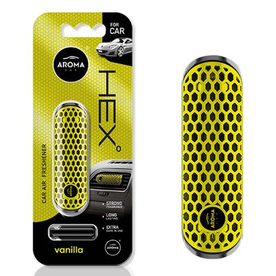 Osviežovače vzduchu AROMA FANCY SHAPES POLYMER HEX Vanilla