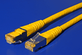 S/FTP patchkabel kategórie 6, 0,3 m, žltý