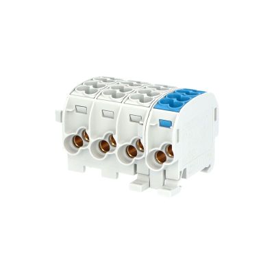 Svorkovnica rozbočovacia HLAK 25//4 C 3LN, 152A, 4pól., CU, IP20, 3xŠ/M, na DIN