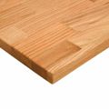 vidaXL Stolová doska bledohnedá 80x60x2,5 cm dubový masív obdĺžnikový