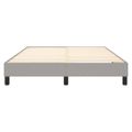 vidaXL Posteľný rám s boxspringom bledosivý 140x200 cm látka